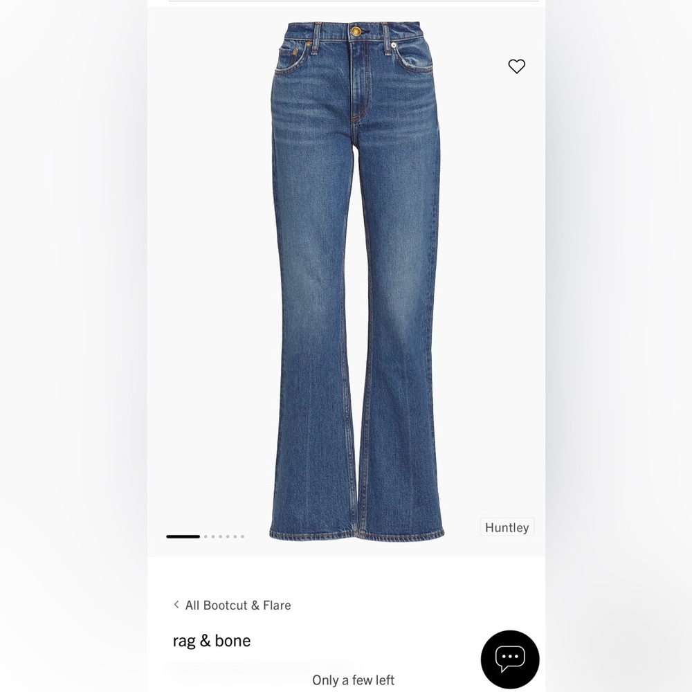 Rag & Bone Peyton Jeans Huntley wash size 25